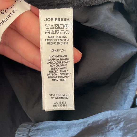 JOE FRESH, Active, Windbreaker, Black, SZ L - Picture 4 of 5